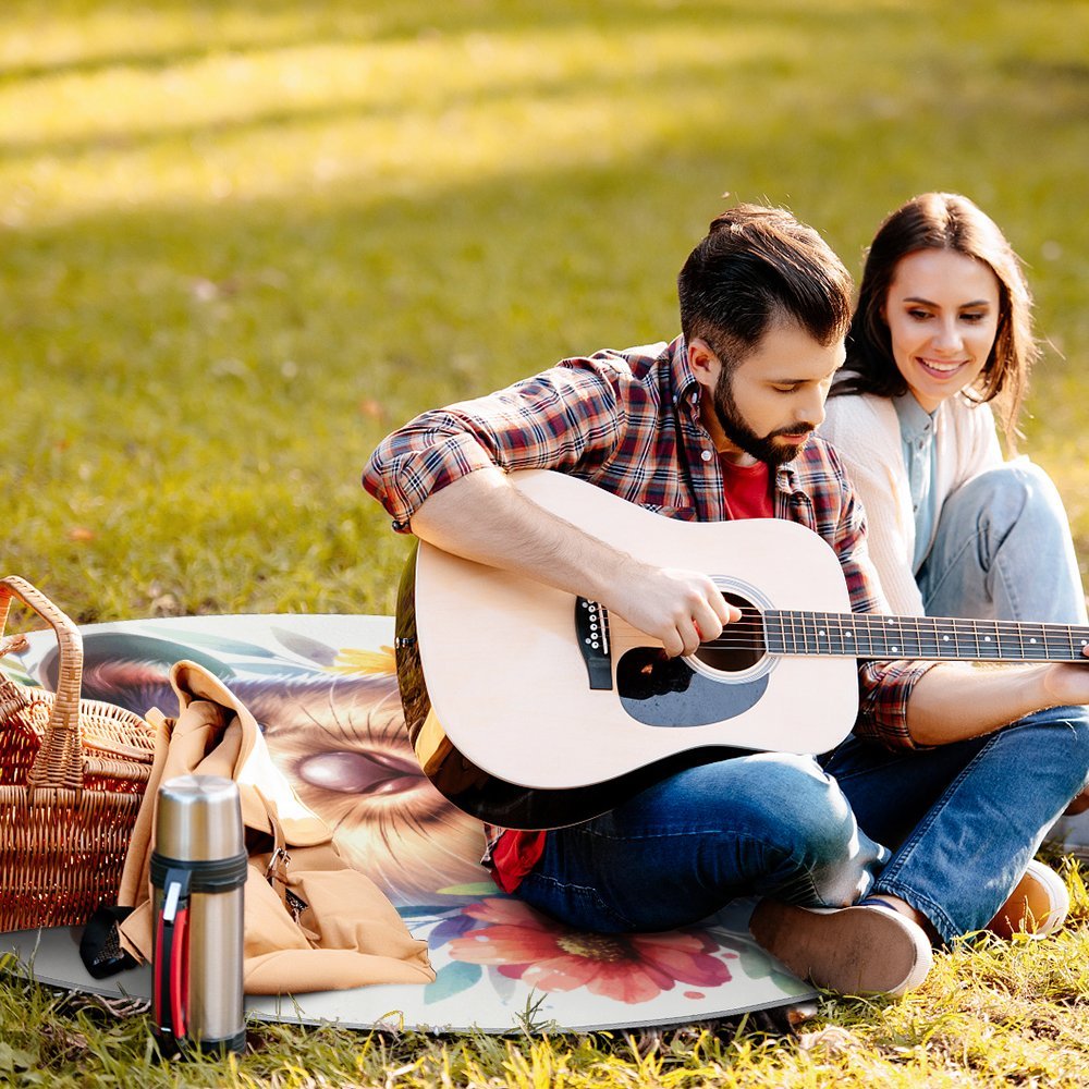 Round Picnic Mat Round outdoor picnic mat