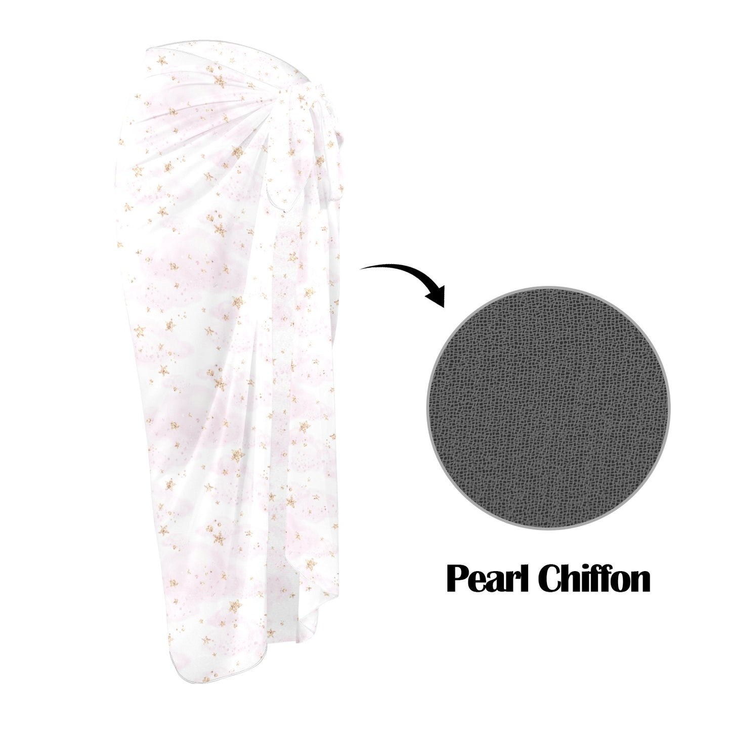 Cloud Stars Long Beach Sarong Wrap