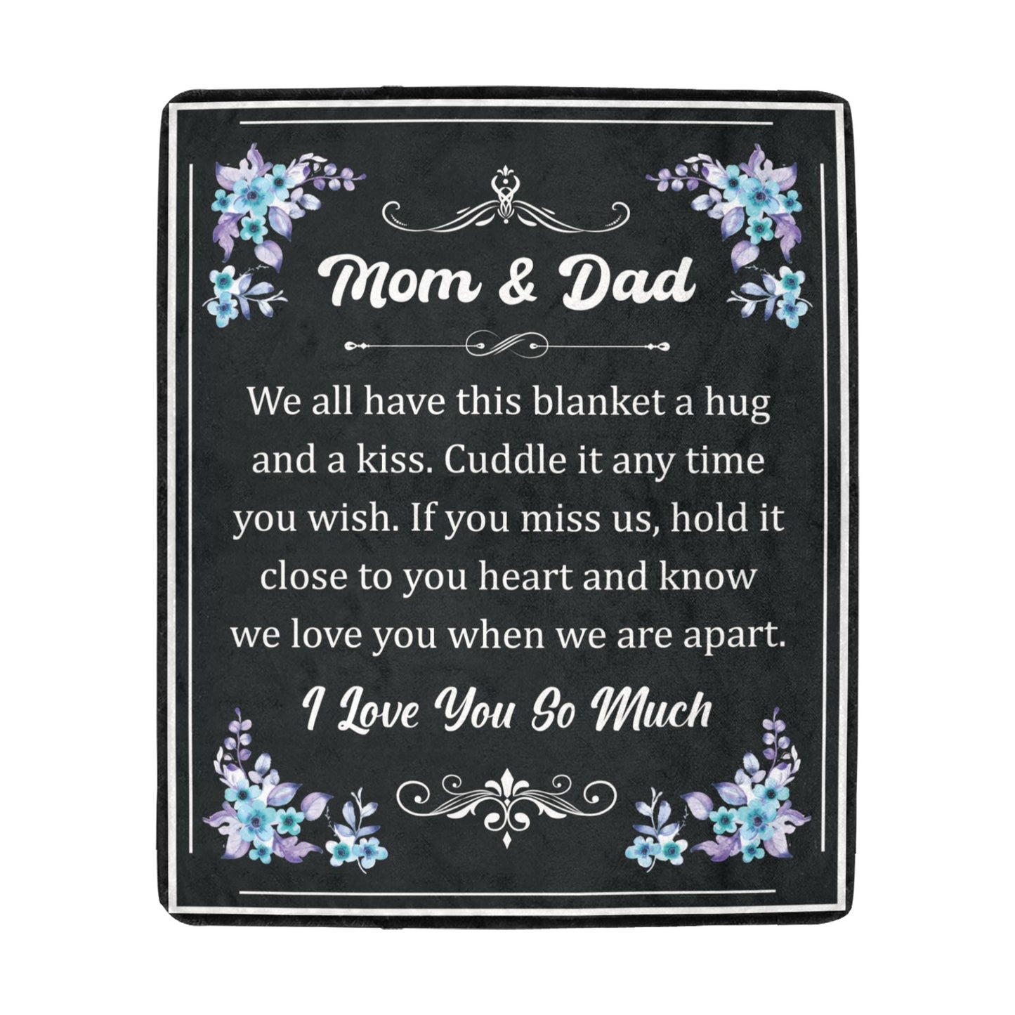 Mom and Dad Ultra-Soft Micro Fleece Blanket 50"x60" (Thick)