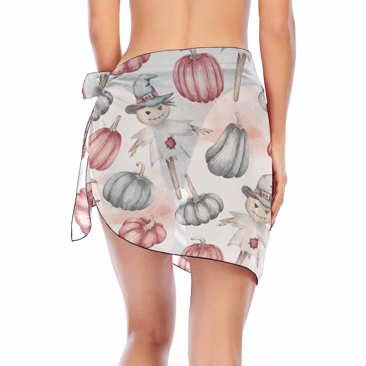 Scarecrow Halloween  Women's Beach Sarong Wrap