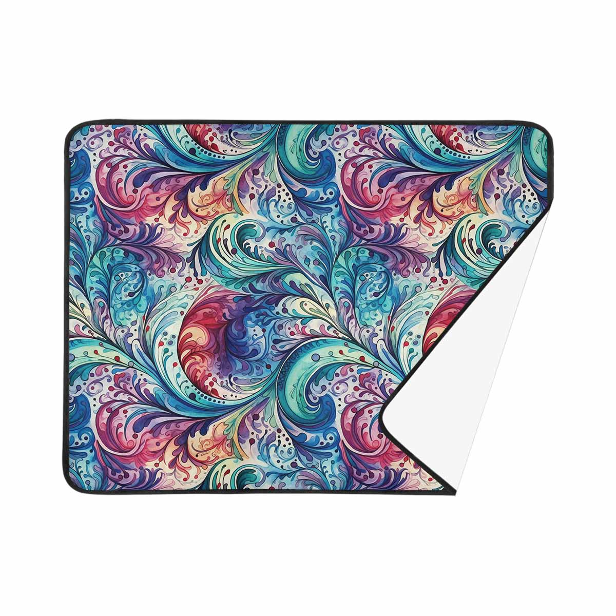 Rainbow Paisley  Beach Mats 78"x 60"