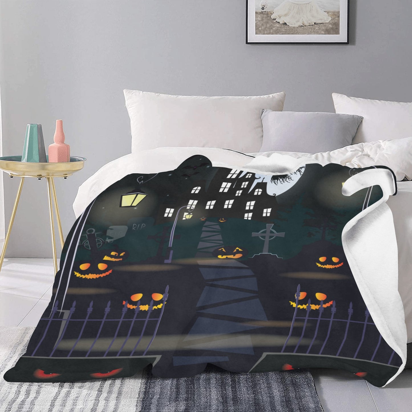 Halloween Ultra-Soft Micro Fleece Blanket 50"x60" (Thick)