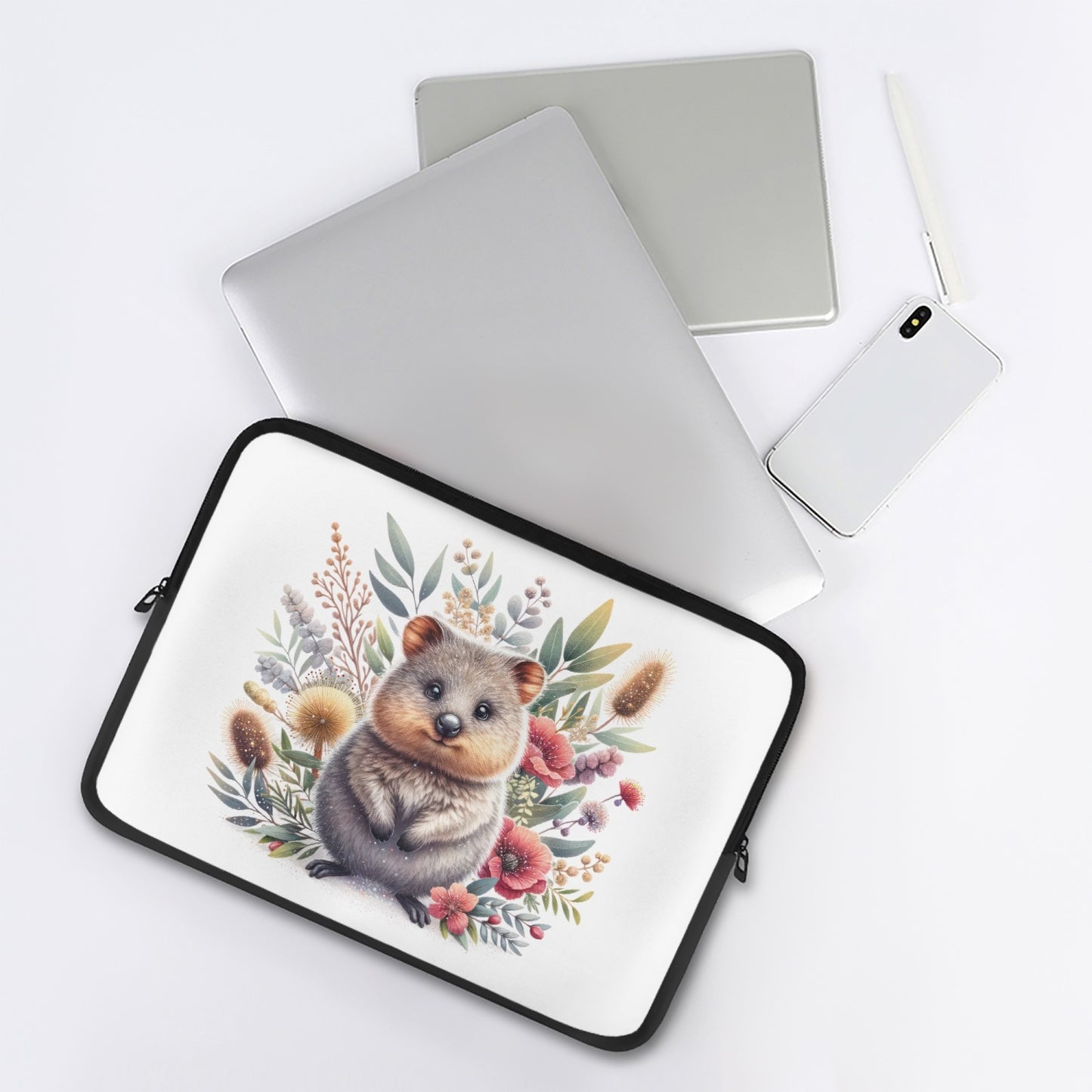 Laptop Sleeve - without handles - Australian Animals - Quokka