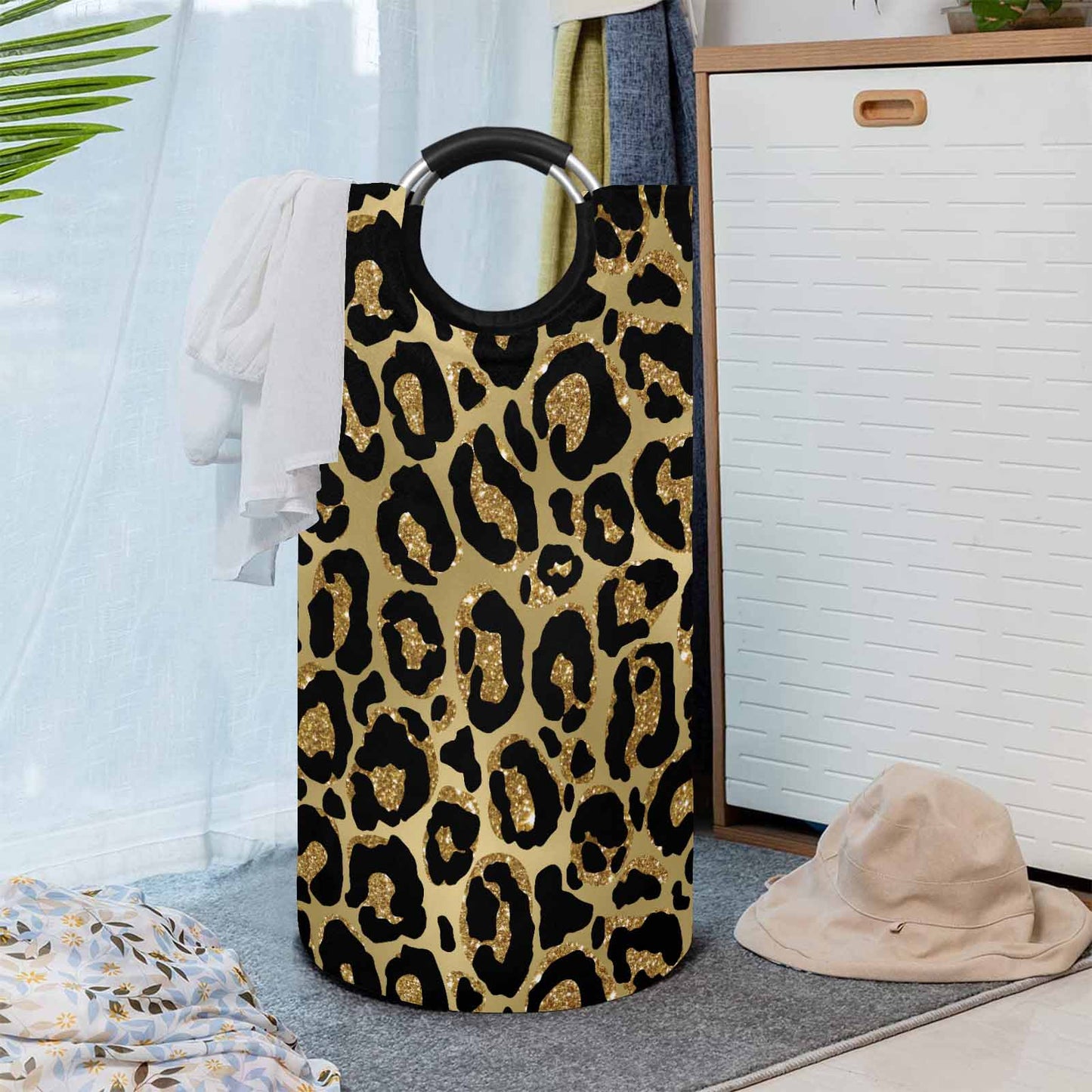 Animal Print 2  Round Laundry Basket