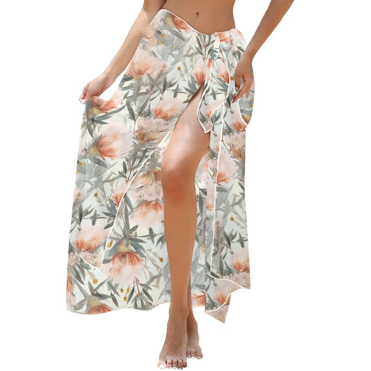 Australian Wattle Long Beach Sarong Wrap