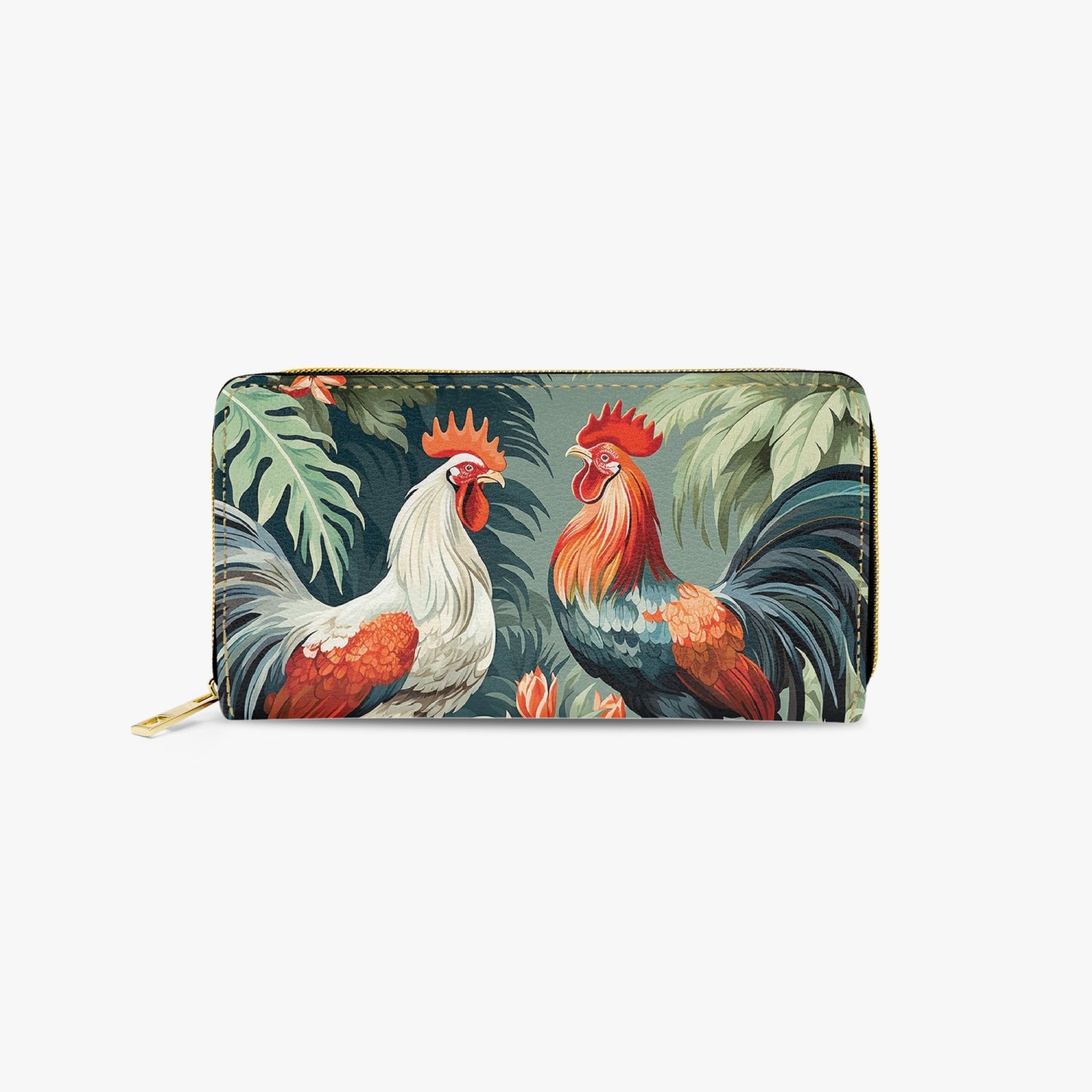 Long Type Zipper Purse - Chicken/Rooster