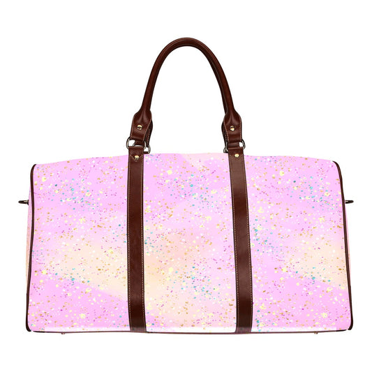 Pink Splash Waterproof Travel Bag/Small (Model 1639)