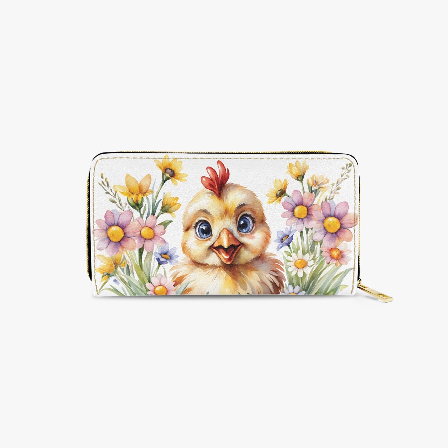 Long Type Zipper Purse - Chicken