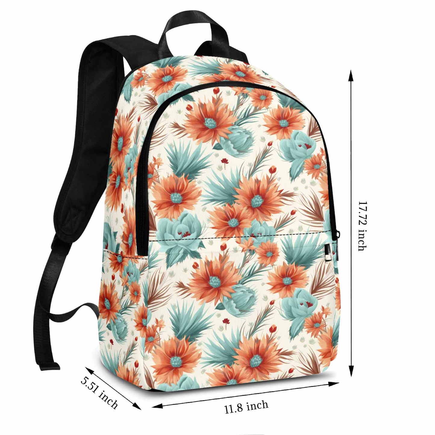 Boho Floral  Adult Casual Backpack