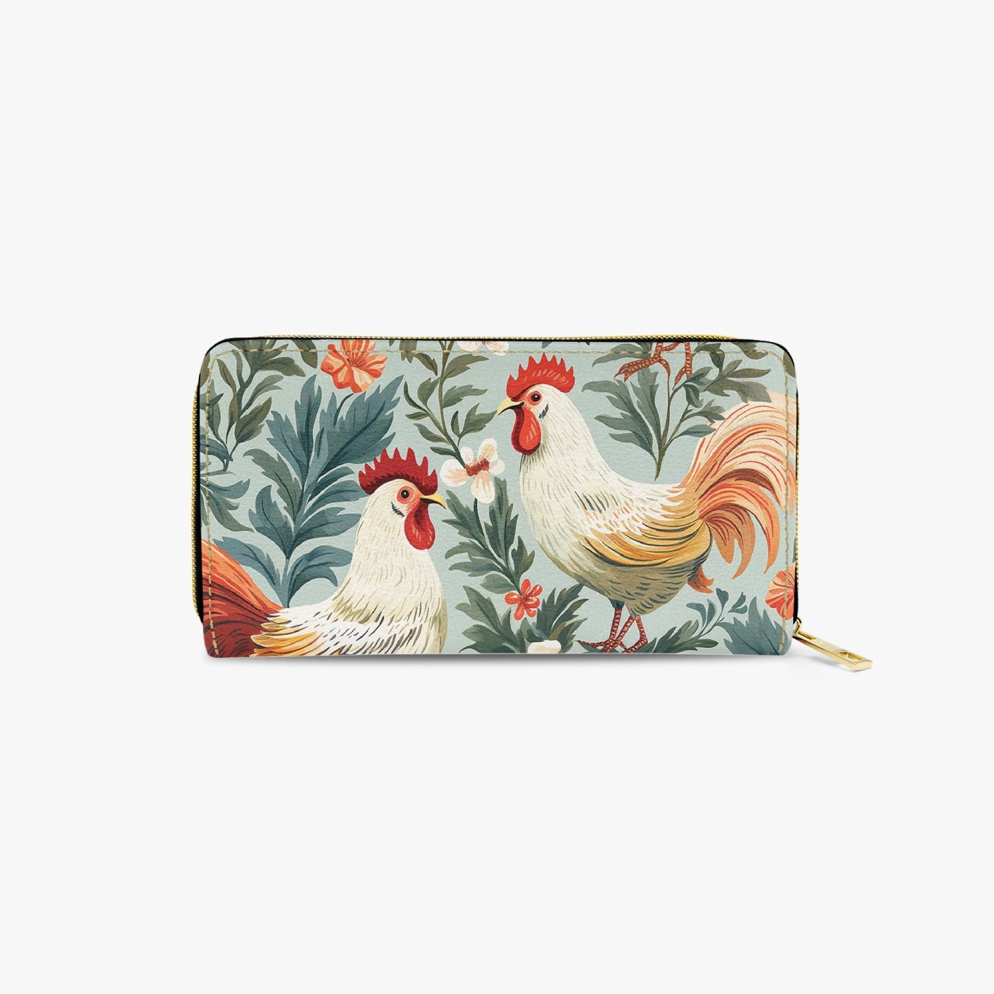 Long Type Zipper Purse - Chicken/Rooster