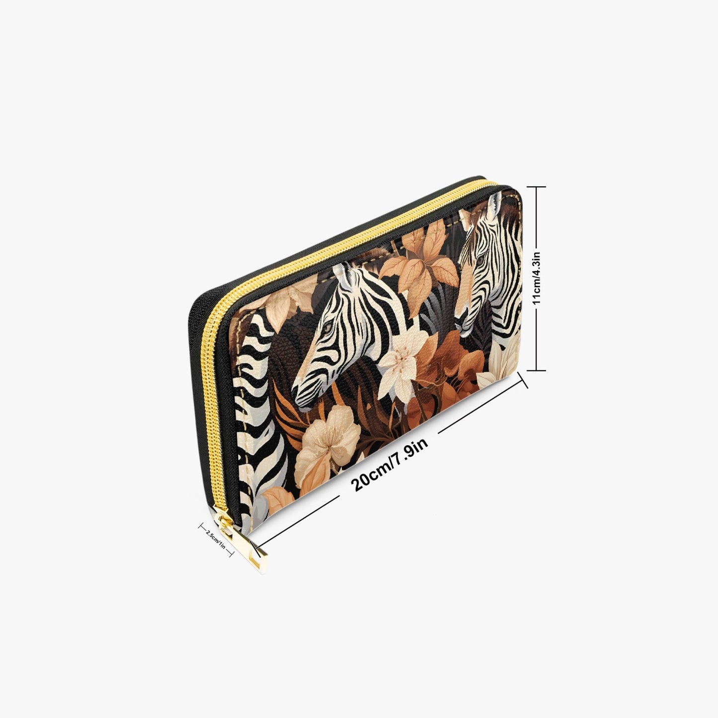 Long Type Zipper Purse - Zebra