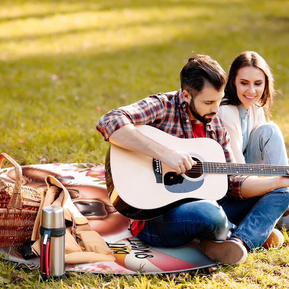 Round Picnic Mat Round outdoor picnic mat