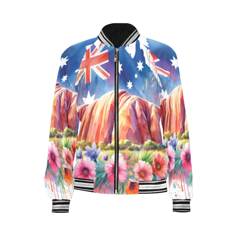 Uluru Ayers Rock awd1314 Bomber Jacket for Women