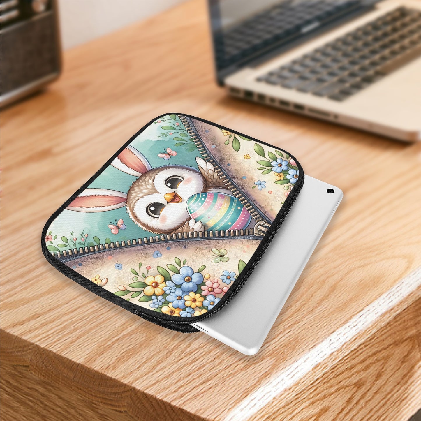 Tablet Sleeve - Easter - Owl with Bunny Ears