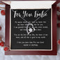 Forever Love Necklace For You, Babe