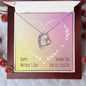 Forever Love Necklace Happy Mother's Day Thank you for all you do
