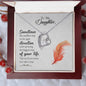 Forever Love Necklace To my daughter-Sometimes the smallest step - new