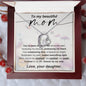 Forever Love Necklace To my Beautiful Mom Love your Daughter