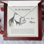 Forever Love Necklace To my daughter-Never forget that I love