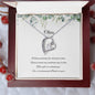 Forever Love Necklace, Eucalyptus Bridesmaid