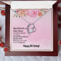 Forever Love Necklace Happy Birthday good friend