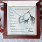 Forever Love Necklace To my daughter-When we can_t be