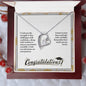 Forever Love Necklace Congratulation-I wish you the strength to face