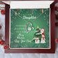 Forever Love Necklace Merry Christmas to my Daughter2