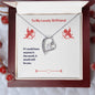 Forever Love Necklace To My Lovely Girlfriend Valentine