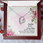 Forever Love Necklace To my Sister A female sibling