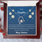 Forever Love Necklace Merry Christmas to my Daughter