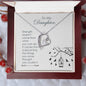 Forever Love Necklace To my daughter-Strength  doesn_t come