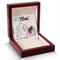 Forever Love Necklace Mom, The love between a mother and her daughter is forever