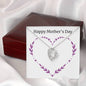 Forever Love Necklace Happy Mother's Day Purple Heart
