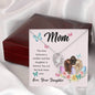 Forever Love Necklace Mom, The love between a mother and her daughter is forever