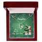 Forever Love Necklace Merry Christmas to my Daughter2