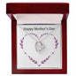 Forever Love Necklace Happy Mother's Day Purple Heart