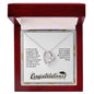 Forever Love Necklace Congratulation-I wish you the strength to face