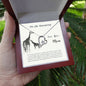 Forever Love Necklace To my daughter-Never forget that I love