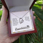 Forever Love Necklace Congratulation-I wish you the strength to face