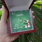 Forever Love Necklace Merry Christmas to my Daughter2
