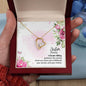 Forever Love Necklace To my Sister A female sibling