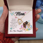 Forever Love Necklace Mom, The love between a mother and her daughter is forever