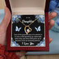 Forever Love Necklace To My Daughter I Love You