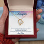 Forever Love Necklace To My Daughter When-it’s-too-hard