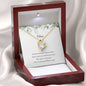 Forever Love Necklace, Eucalyptus Bridesmaid