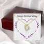 Forever Love Necklace Happy Mother's Day Purple Heart