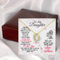 Forever Love Necklace To Daughter Loving and Breathing