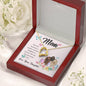 Forever Love Necklace Mom, The love between a mother and her daughter is forever