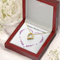 Forever Love Necklace Happy Mother's Day Purple Heart